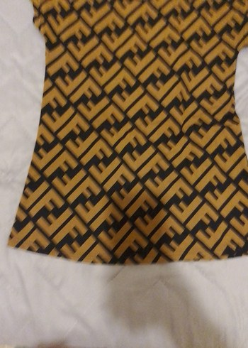 Kahverengi Salaş Hamile Tişörtü - Görsel 2