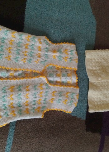 Kız Çocuk Örgü Bohem Yelek - Görsel 3