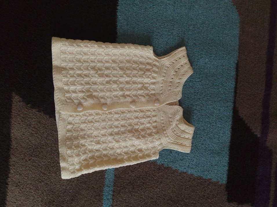 Kız Çocuk Örgü Bohem Yelek - Görsel 2