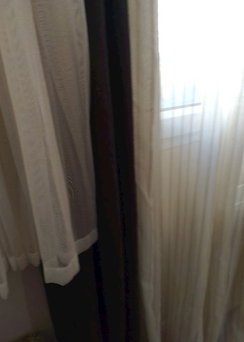 Beyaz Düz Modern Tül Perde - Görsel 15