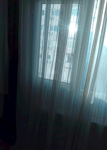 Beyaz Düz Modern Tül Perde - Görsel 10