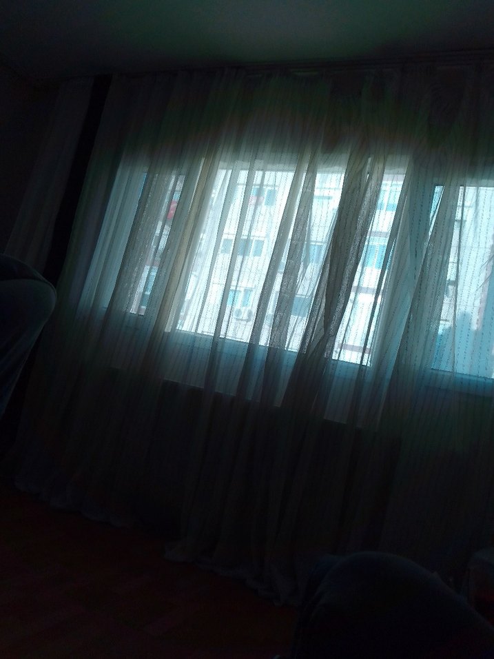 Beyaz Düz Modern Tül Perde - Görsel 5