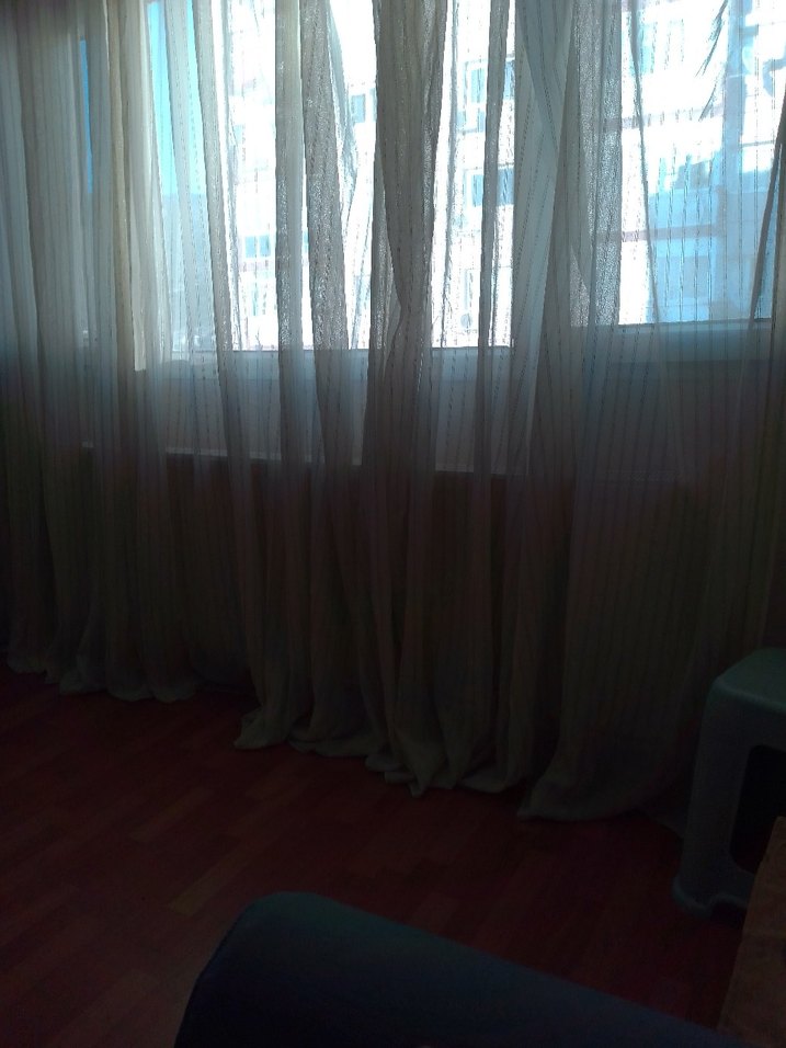 Beyaz Düz Modern Tül Perde - Görsel 2