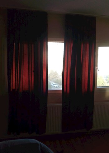 Koyu Kahve Düz Gotik Perde - Görsel 6