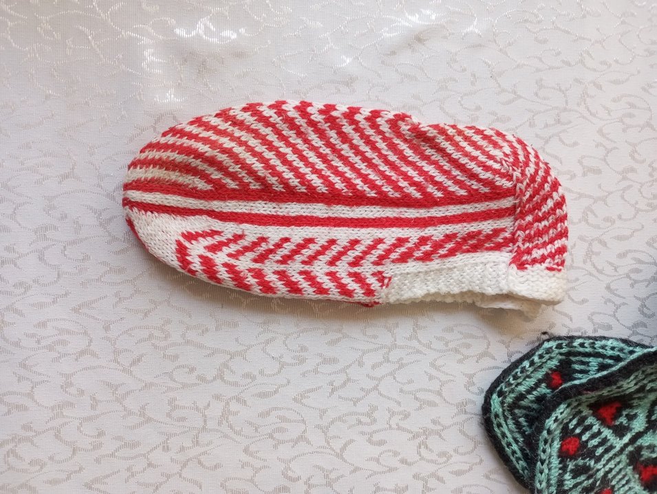 Mor ve Turuncu Örgü Fırın Eldiveni - Görsel 4