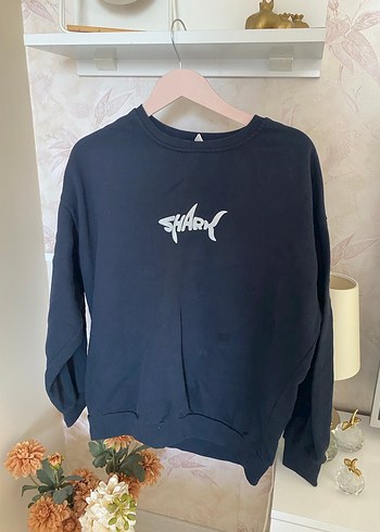 Mavi Uzun Kollu Streetwear Sweatshirt
