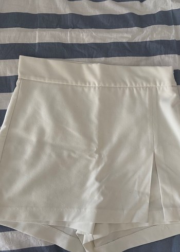 Zara Beyaz şort Etek