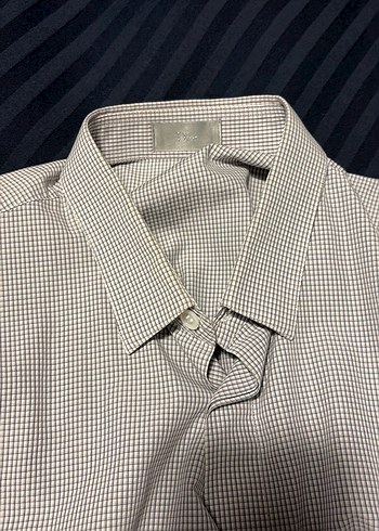 Gri Erkek Uzun Kollu Düğmeli Gömlek - Görsel 2