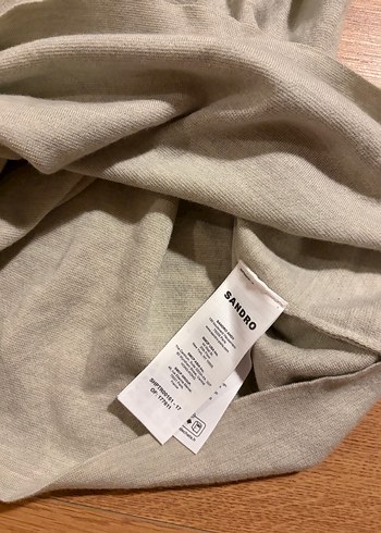 Gri Yarım Fermuarlı Yün Kadın Kazak - Görsel 4