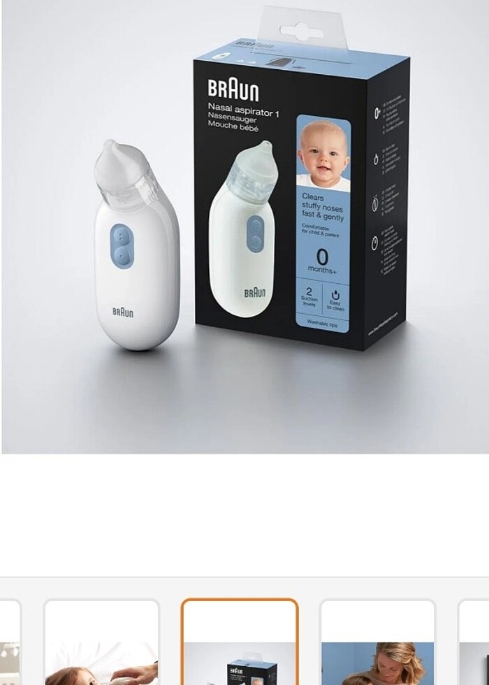 Braun bebek burun aspiratörü - Görsel 2