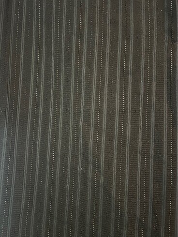 xl Beden KAHVERENGİ ÇİZGİLİ KUMAŞ PANTOLON