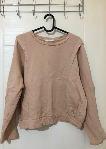 Mango Bej Kadın Basic Sweatshirt
