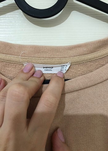 Mango Mango Bej Kadın Basic Sweatshirt