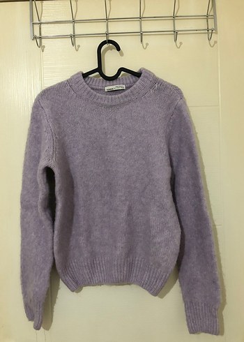 Pullandbear Lila Mor Triko Kadın Kazak