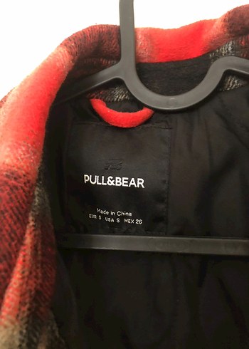 Pull and Bear Pullandbear Düğmeli Kareli Kadın Ceket