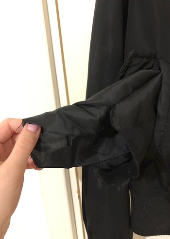 Diğer Siyah Kadın Fermuarlı Ceket