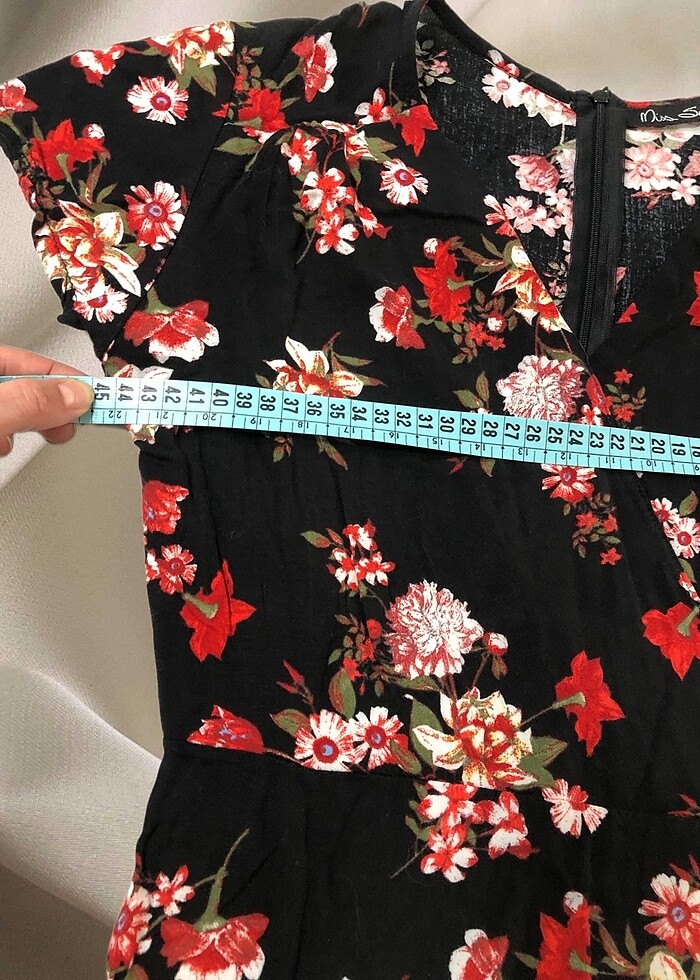 Keten elbise - Görsel 4