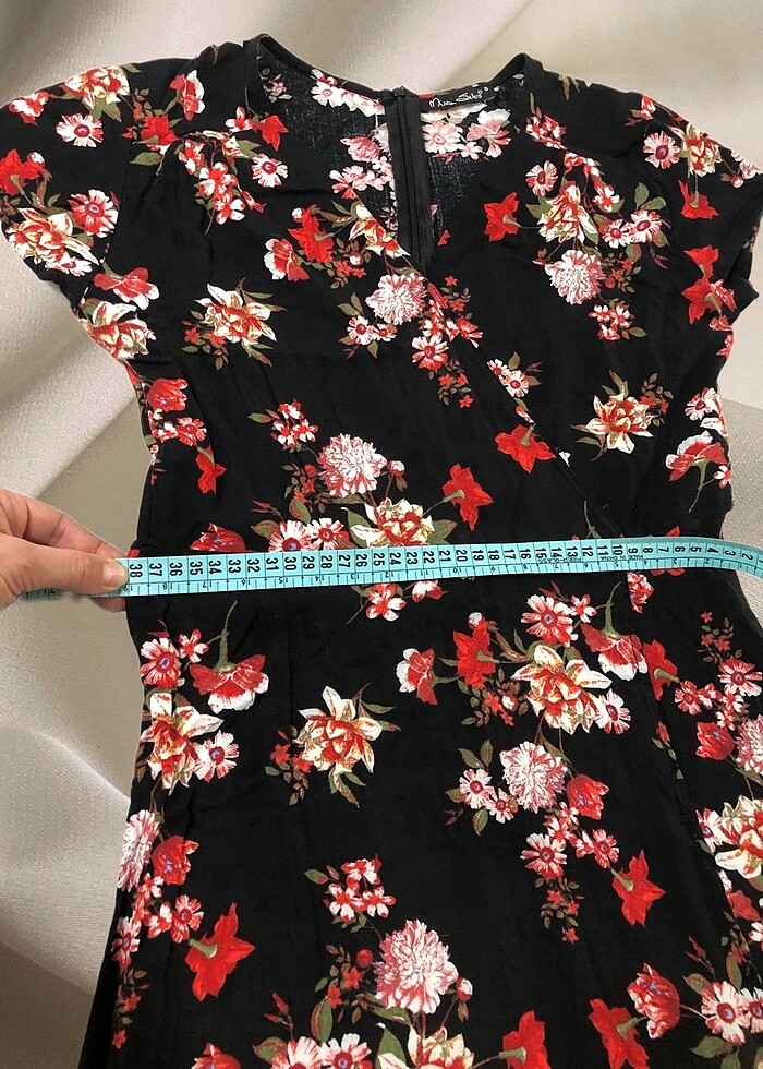 Keten elbise - Görsel 5