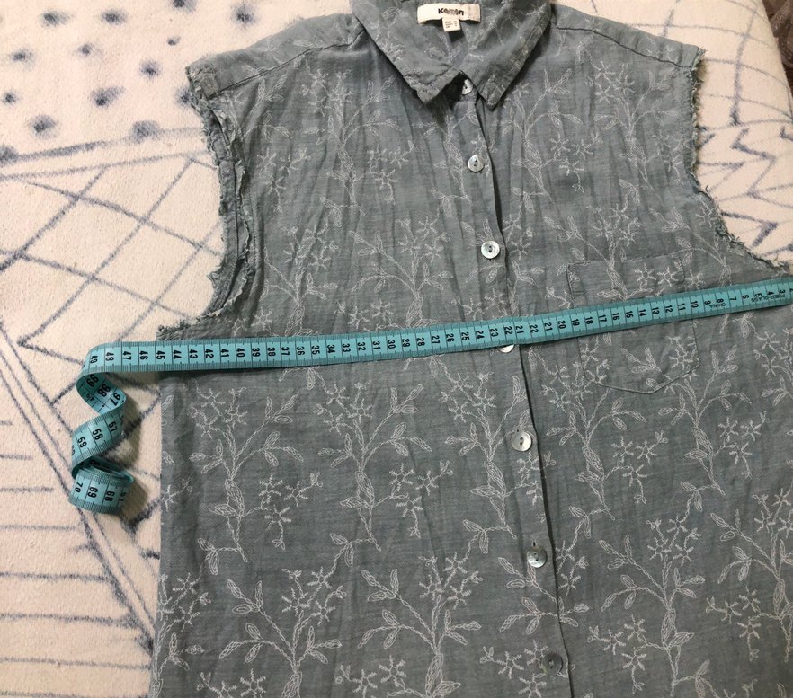 Gri Kolsuz Keten Gömlek - Görsel 3