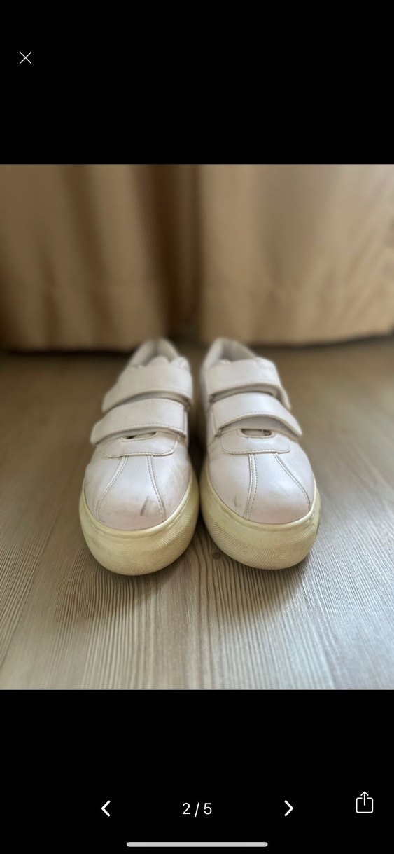 Platform beyaz spor ayakkabı - Görsel 2