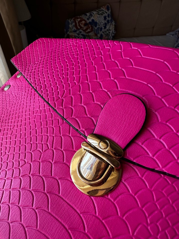 Koton fuşya çanta - Görsel 5