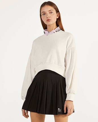 Bershka mini pilili etek