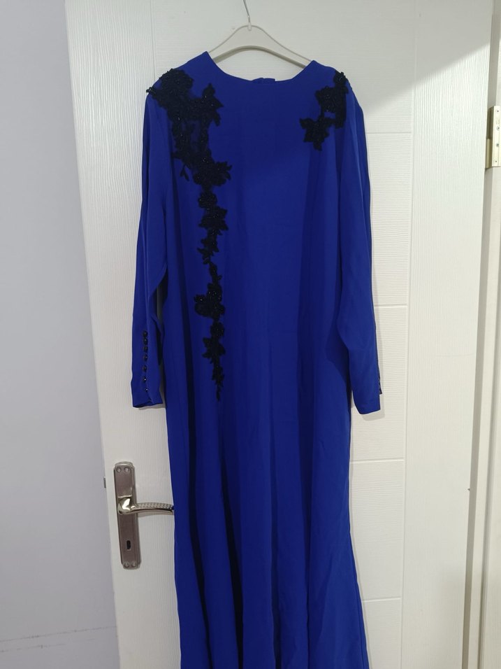 Mavi abiye elbise - Görsel 2