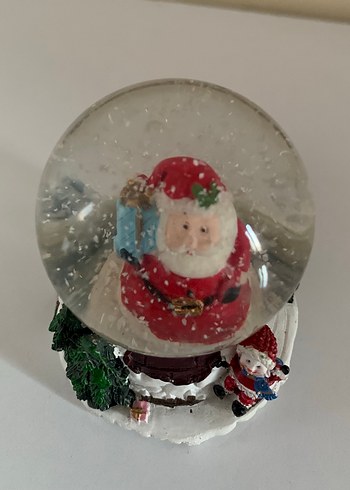 Renkli Noel Baba Kar Küresi - Görsel 3