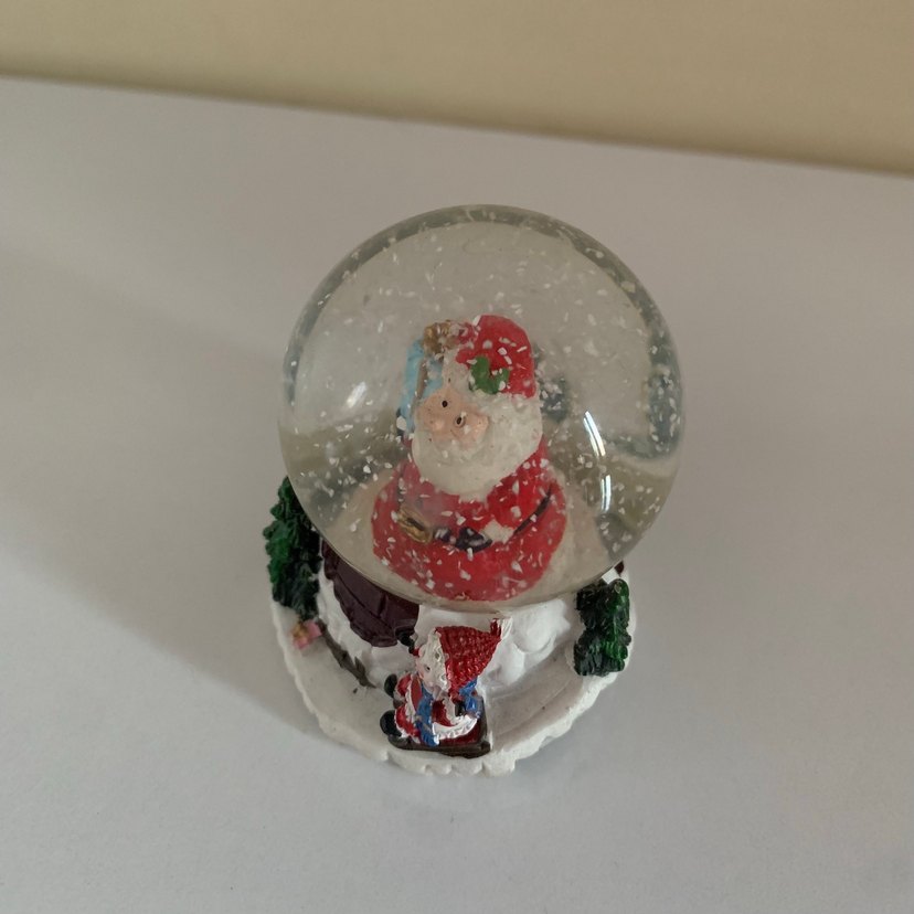 Renkli Noel Baba Kar Küresi - Görsel 2