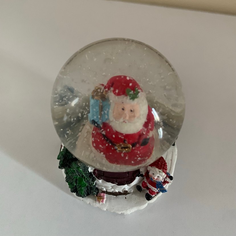 Renkli Noel Baba Kar Küresi - Görsel 3