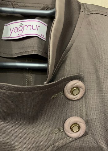 Bej Tesettür Pardösü - Görsel 3