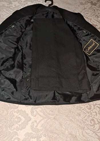 Düğmeli Siyah Erkek Takım Ceketi - Görsel 2