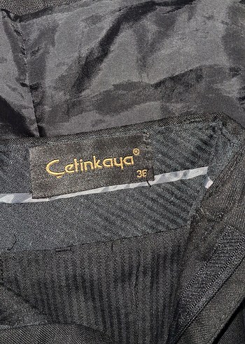 Düğmeli Siyah Erkek Takım Ceketi - Görsel 3