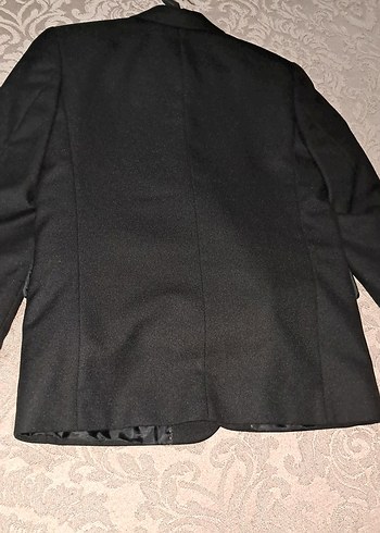 Düğmeli Siyah Erkek Takım Ceketi - Görsel 4