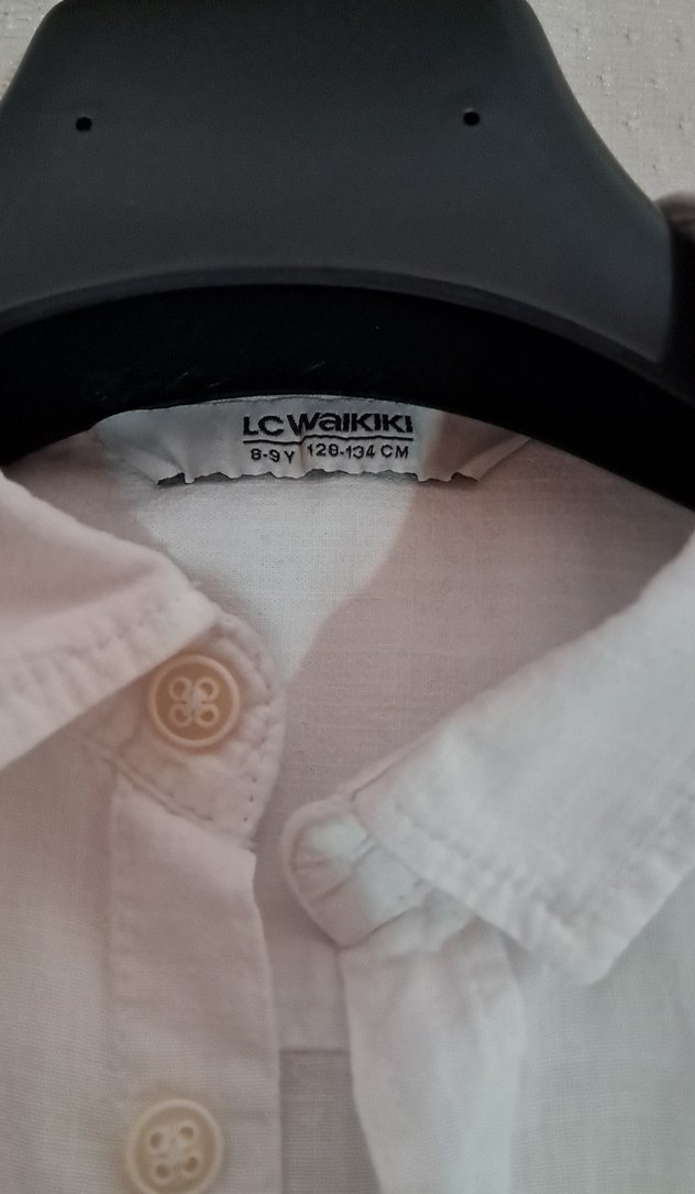 Beyaz Erkek Çocuk Uzun Kollu Baskılı Gömlek - Görsel 2