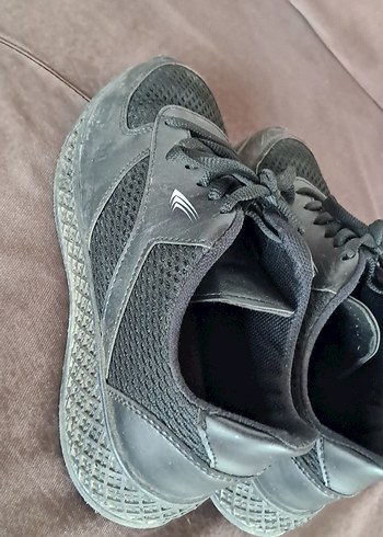 Gri Bağcıklı Spor Kadın Sneakers - Görsel 4