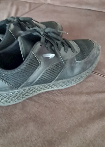 Gri Bağcıklı Spor Kadın Sneakers - Görsel 2