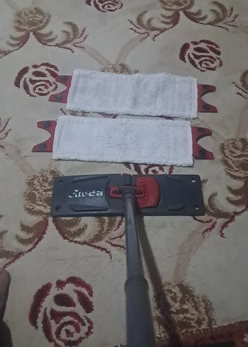 vileda Beyaz Gri Elektrikli Süpürge Mop Başlığı