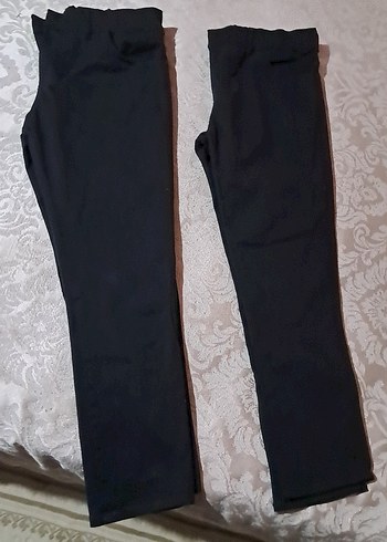 Düğmeli Siyah Kumaş 2 adet erkek çocuk  Pantolon - Görsel 4