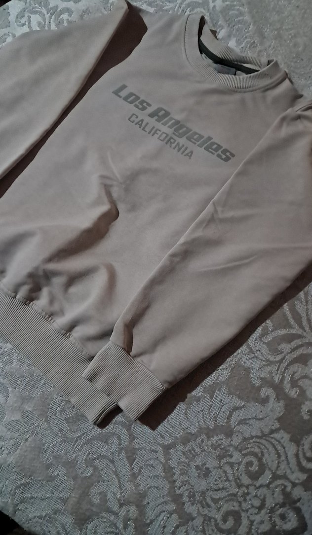 Gri Los Angeles Baskılı çocuk Sweatshirt - Görsel 3