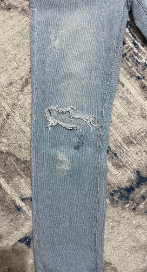 U.S POLO ASSN. Yırtmaçlı kadın pantolonu - Görsel 4