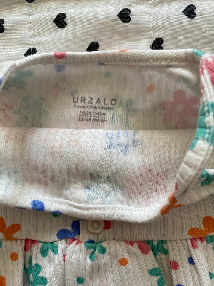 Çiçek Desenli Renkli Bebek Kız Takımı - Görsel 2