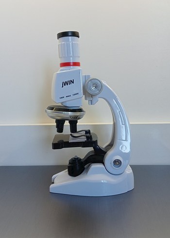 jWIN Beyaz Mikroskop 1200x Büyütme