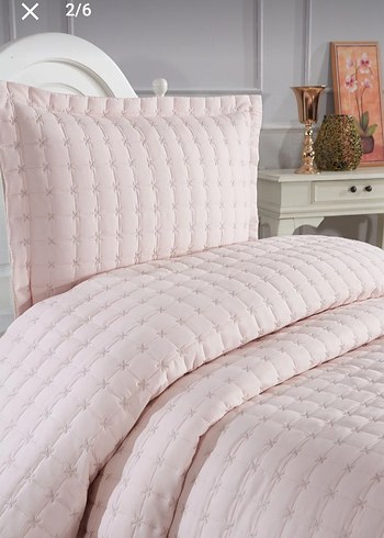 Karaca Home pembe Nakışlı Yatak Örtüsü