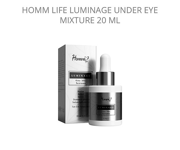 HOMM LIFE LUMINAGE UNDER EYE MIXTURE 20 ML