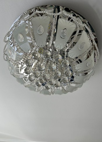 Bej Kristal Tavan Lambası - Görsel 2