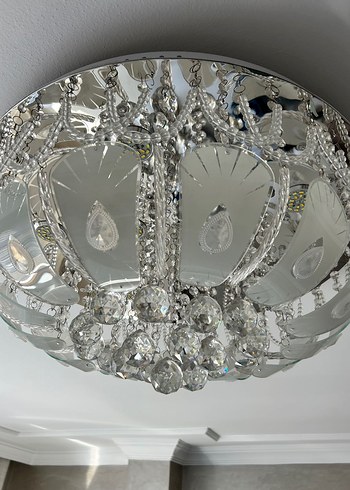 Bej Kristal Tavan Lambası - Görsel 3