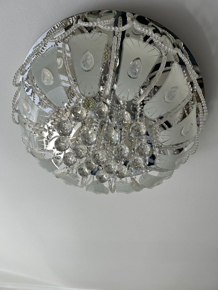 Bej Kristal Tavan Lambası - Görsel 2