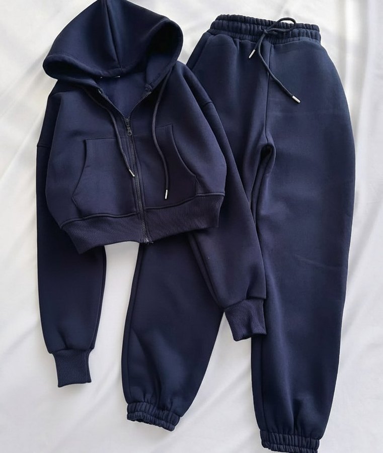 Fermuarlı Kadın Eşofman Takımı - Görsel 2