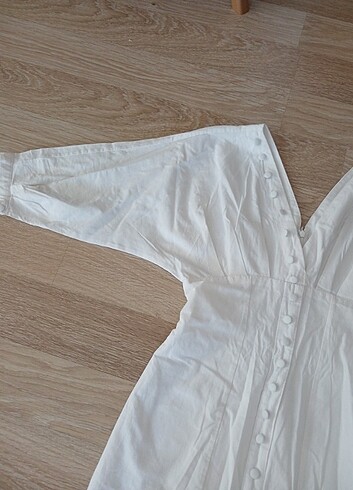 xs Beden beyaz Renk Trendyolmilla elbise